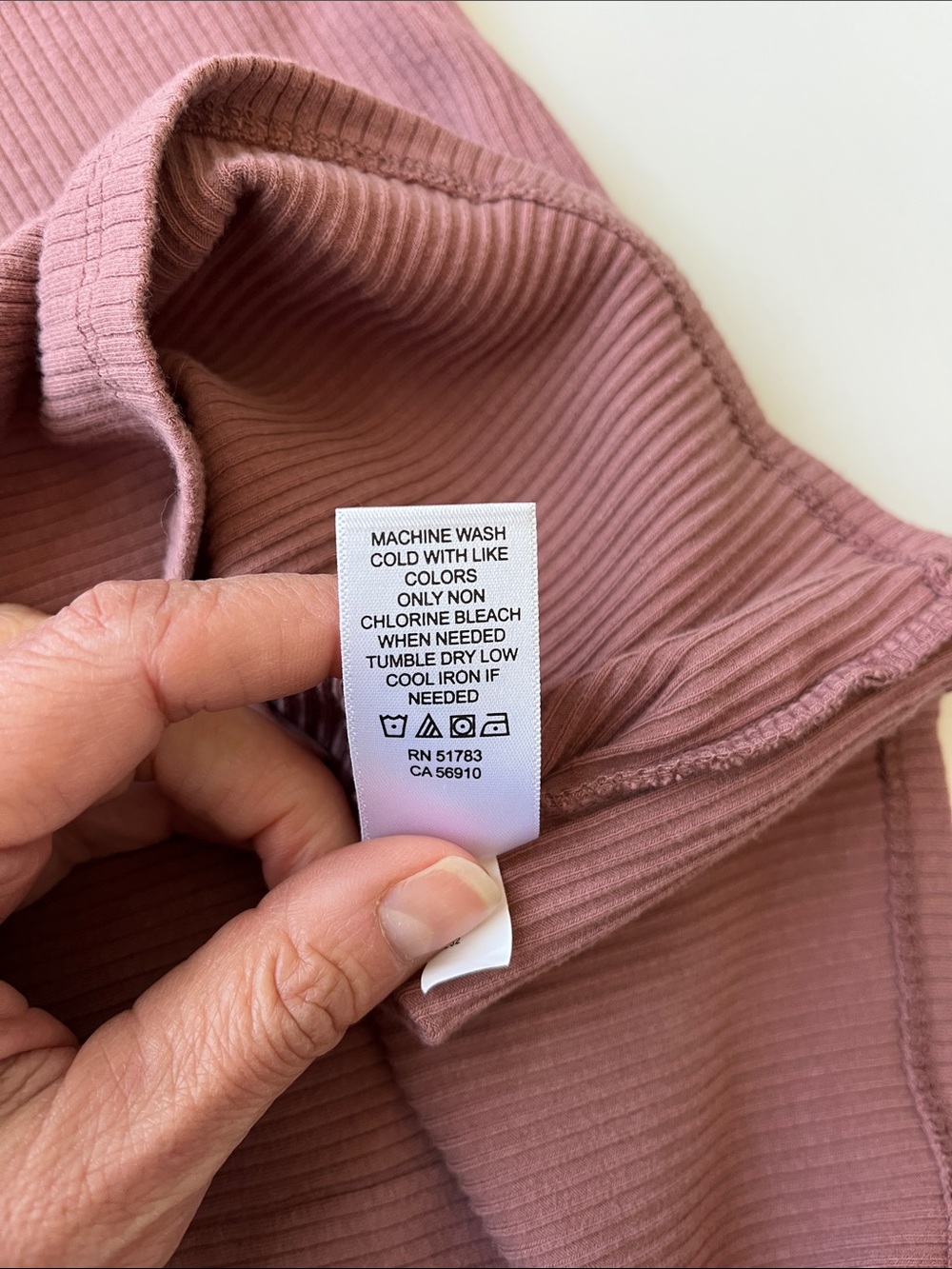 MAURICES Ribbed V-Neck Tank Top - Mauve Rose - Picture 4 of 6